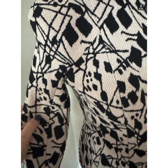 Emporio Armani Wool Blend Pink Black Fitted Jacket SZ It 38/US 4 EUC Italy - Picture 4 of 12